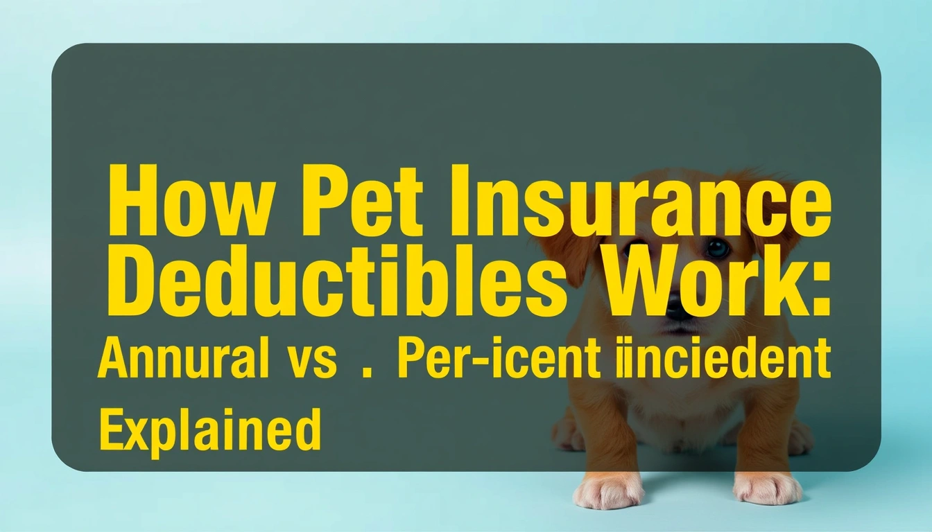 How Pet Insurance Deductibles Work: Annual vs. Per-Incident Explained