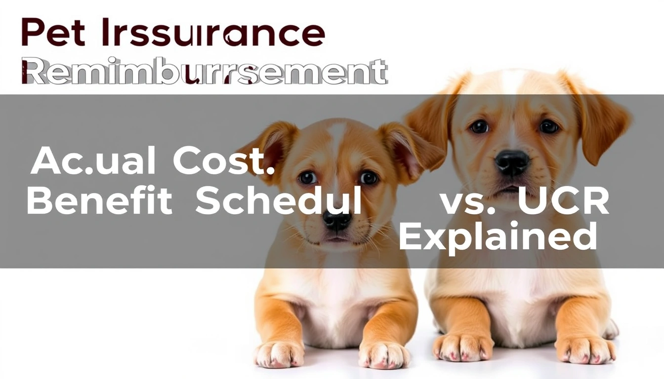 Pet Insurance Reimbursement Models: Actual Cost vs. Benefit Schedule vs. UCR Explained