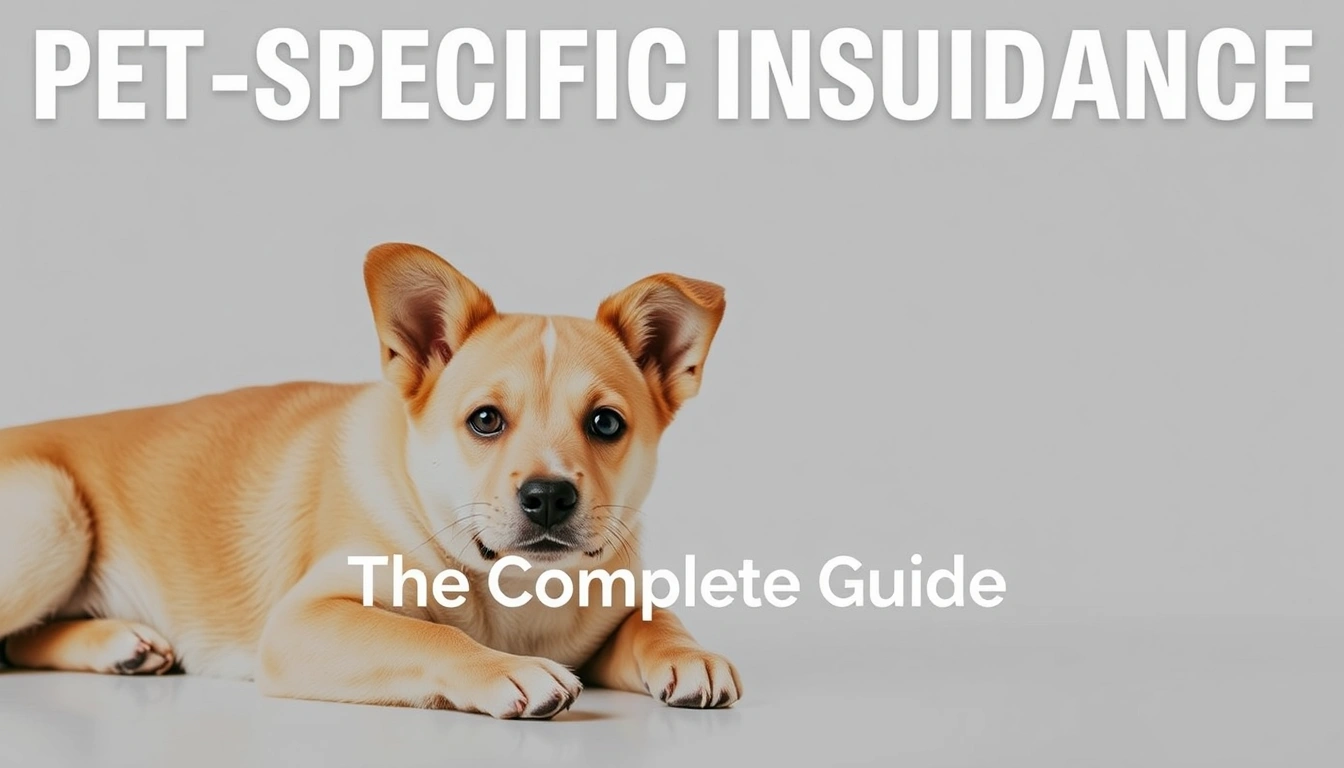 Pet-Specific Insurance Guidance — The Complete Guide